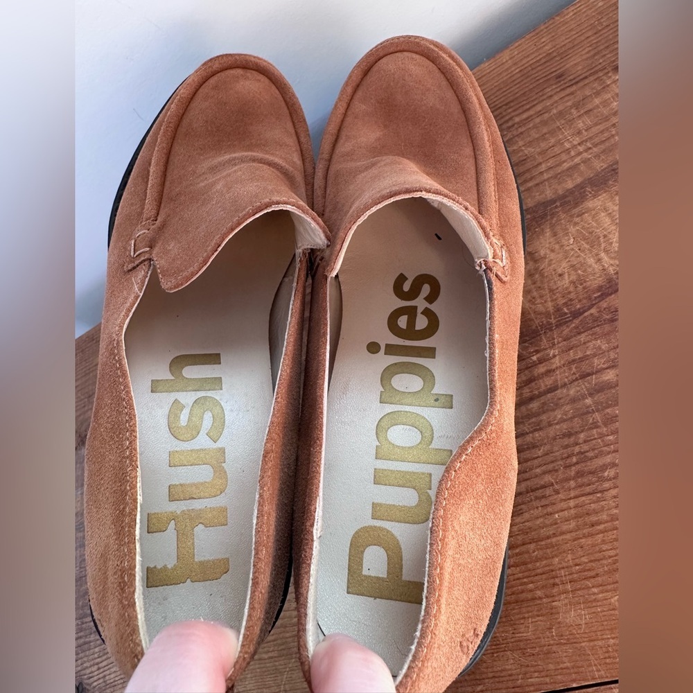 Hush Puppies Women’s Comfortable Brown Slip-On Loafers - Picture 8 of 8